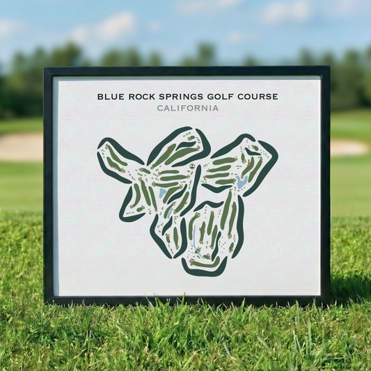 Blue Rock Springs Golf Course, California - Printed Golf Courses