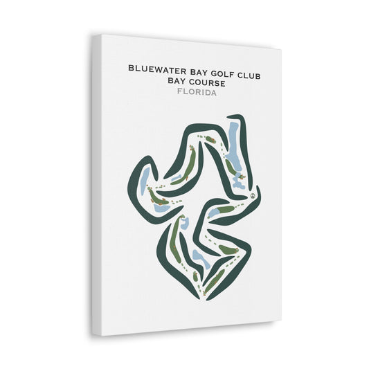 Bluewater Bay Golf Club - Bay Course, Florida - Printed Golf Courses