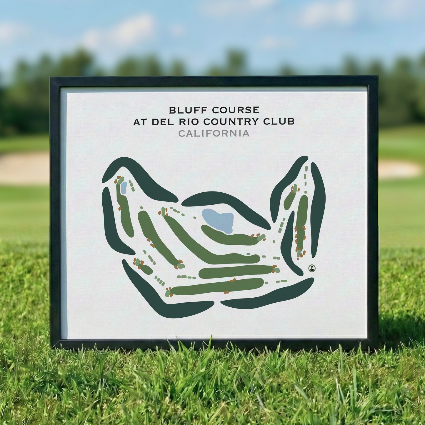 Bluff Course at Del Rio Country Club, California - Printed Golf Courses