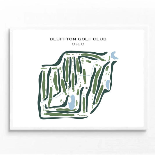 Bluffton Golf Club, Ohio - Printed Golf Course