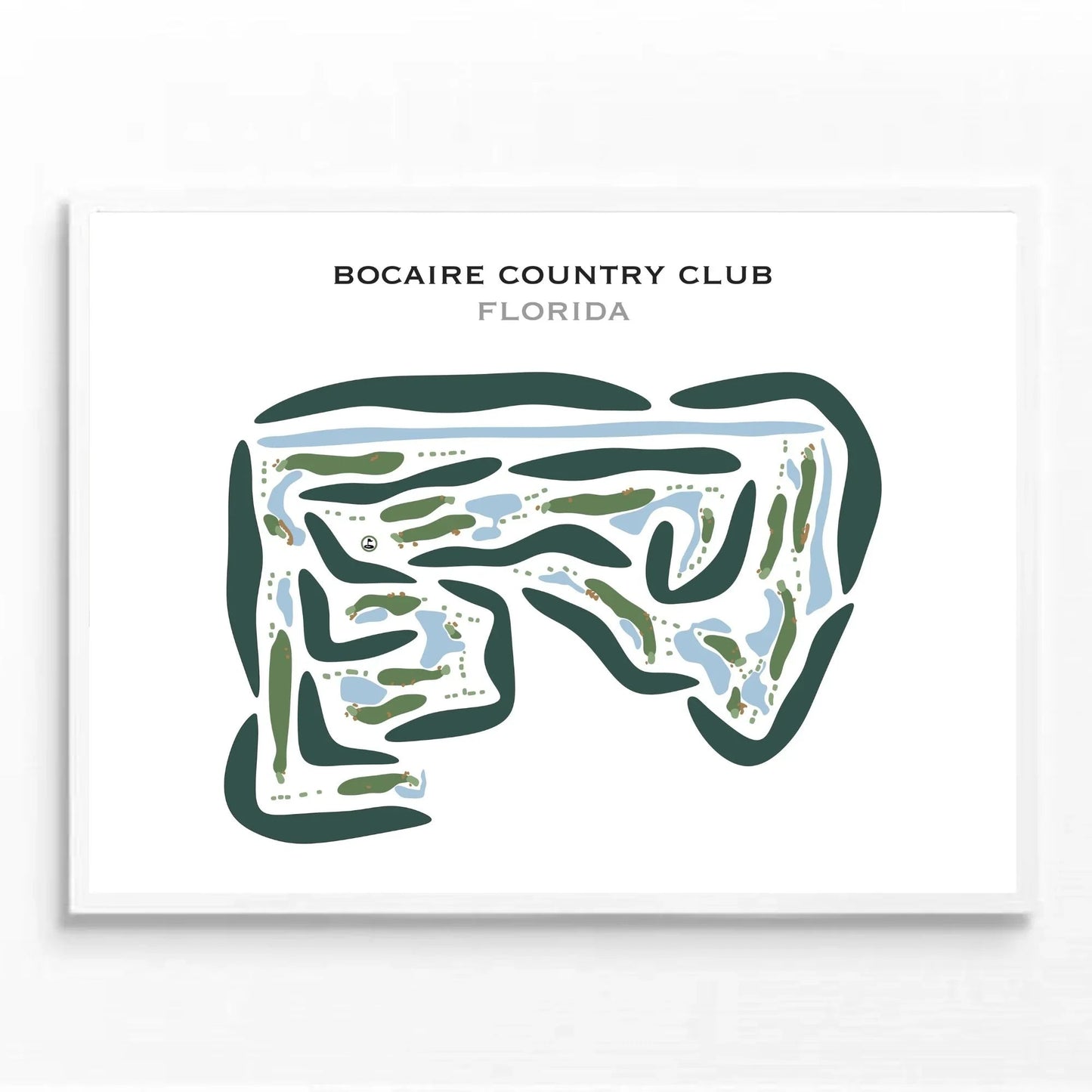 Bocaire Country Club, Florida - Printed Golf Courses