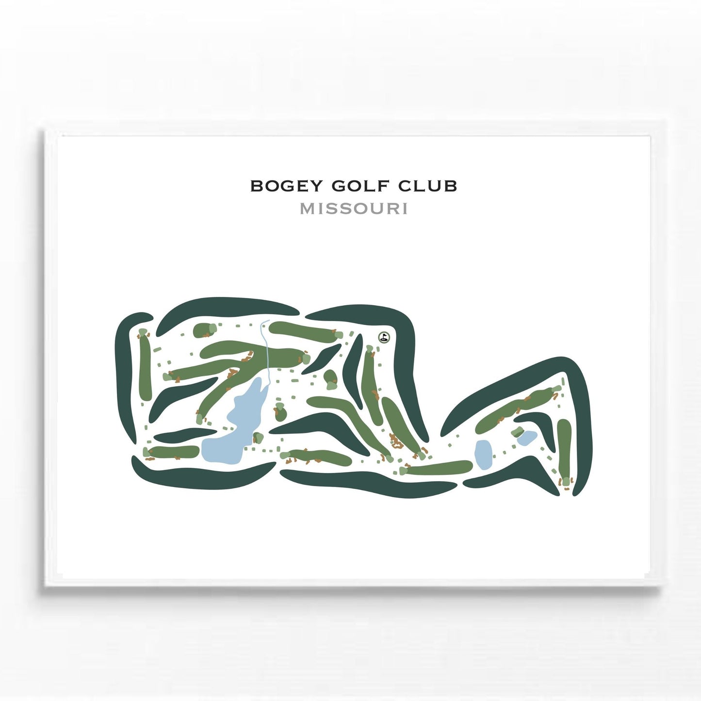 Bogey Golf Club, Missouri - Printed Golf Courses