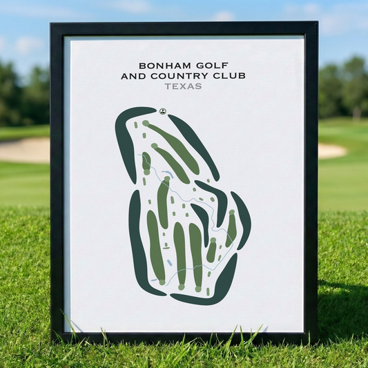 Bonham Golf & Country Club, Texas - Printed Golf Courses