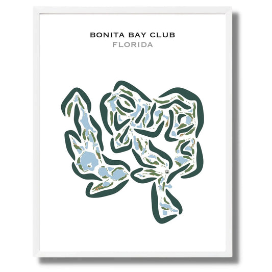 Bonita Bay Club, Bonita Springs, Florida - Printed Golf Courses