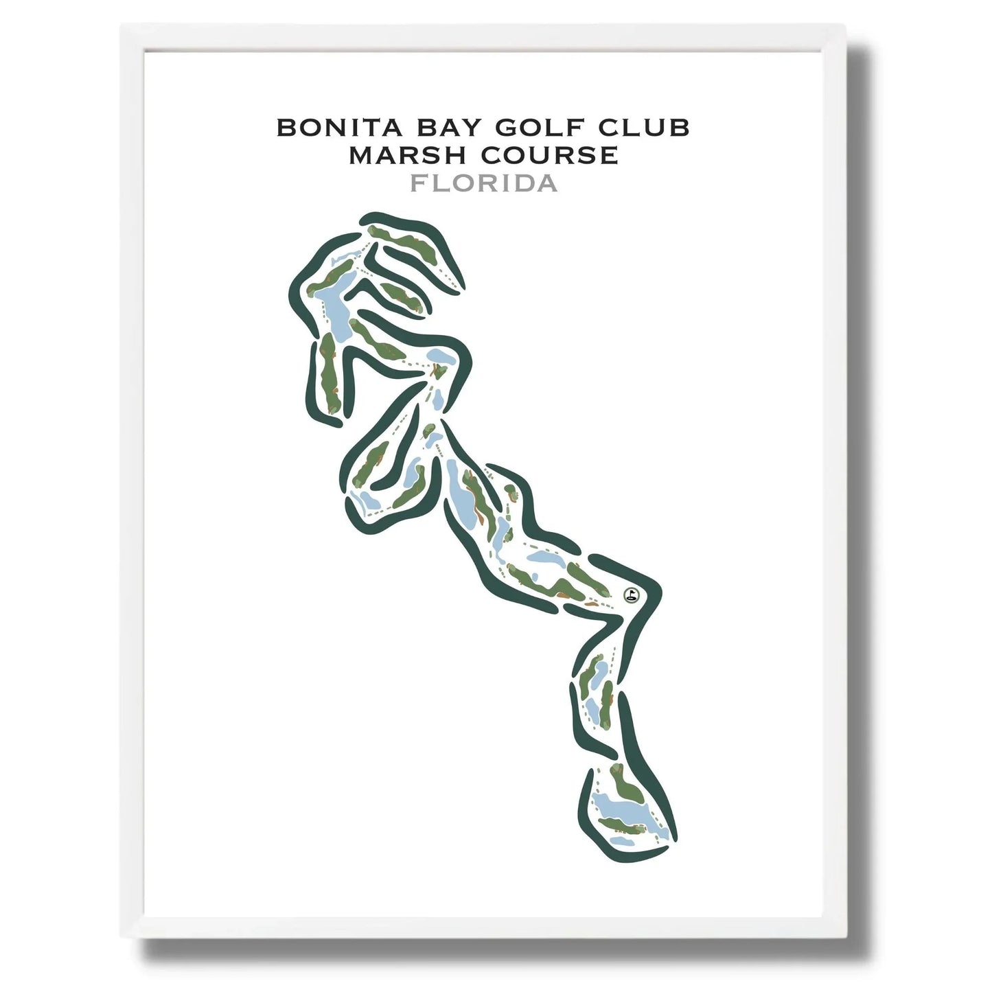 Bonita Bay Golf Club - Marsh Course, Florida - Printed Golf Courses