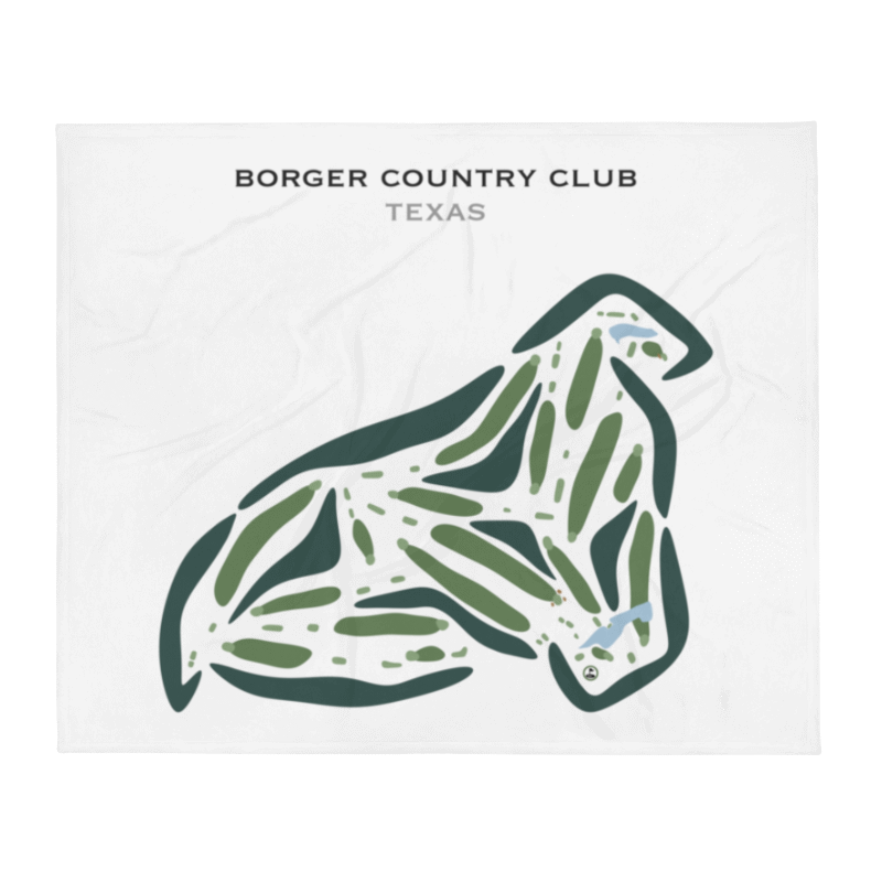 Borger Country Club, Texas - Printed Golf Courses