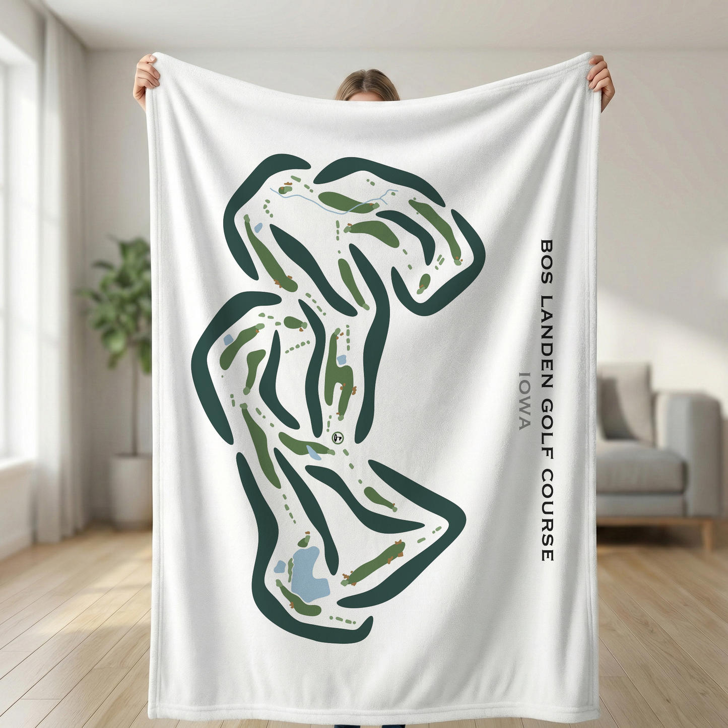 Bos Landen Golf Course, Iowa - Printed Golf Courses