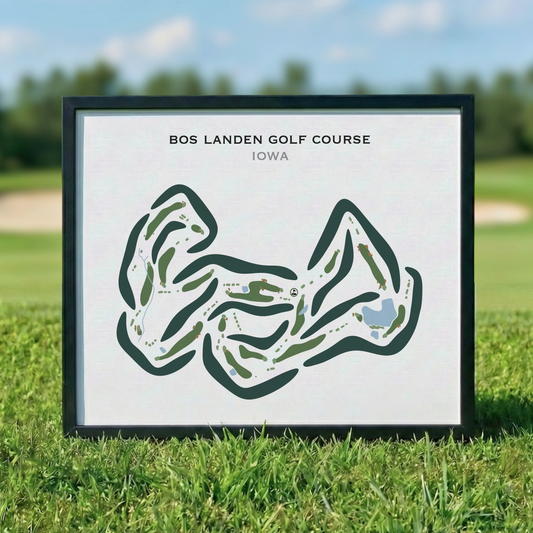 Bos Landen Golf Course, Iowa - Printed Golf Courses