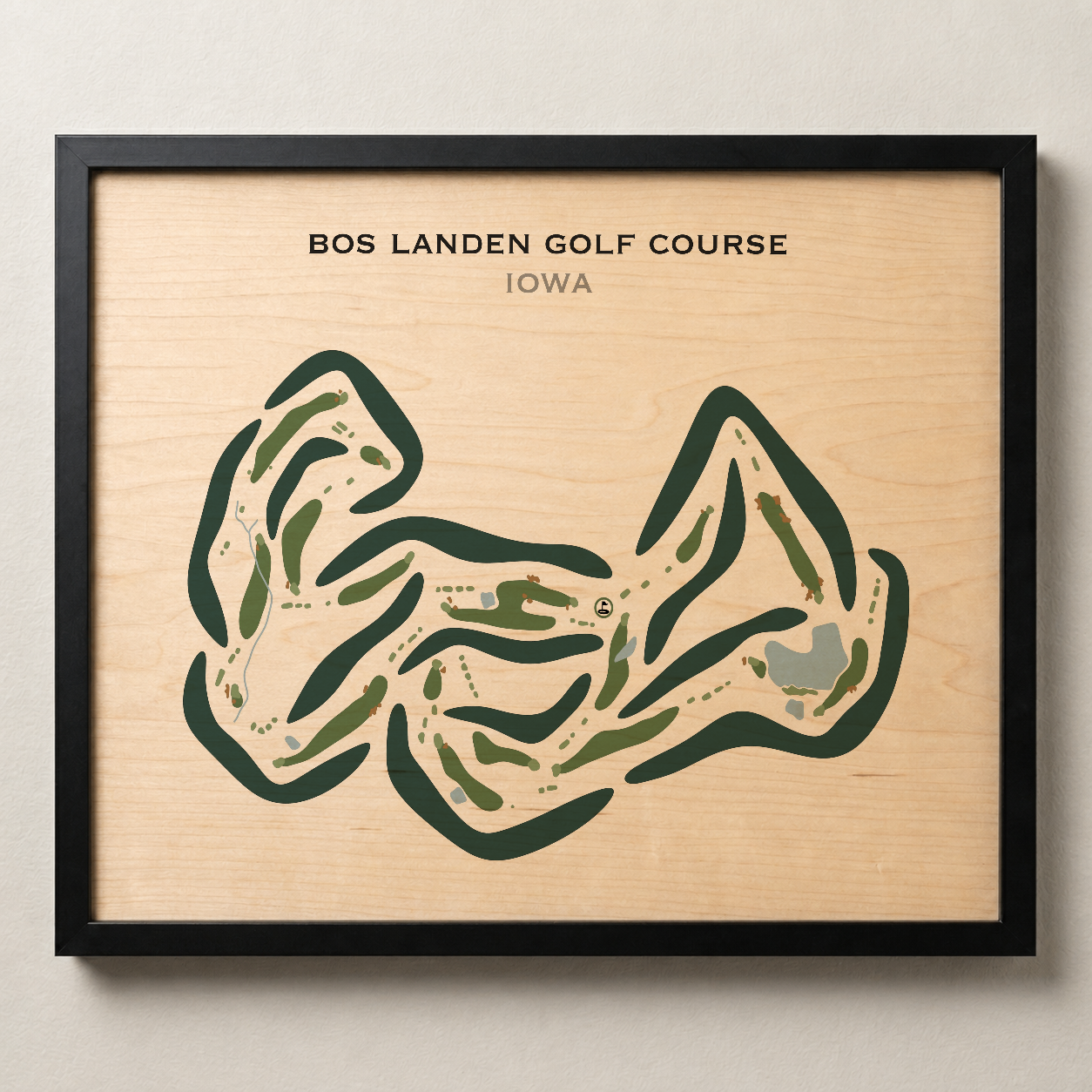 Bos Landen Golf Course, Iowa - Printed Golf Courses
