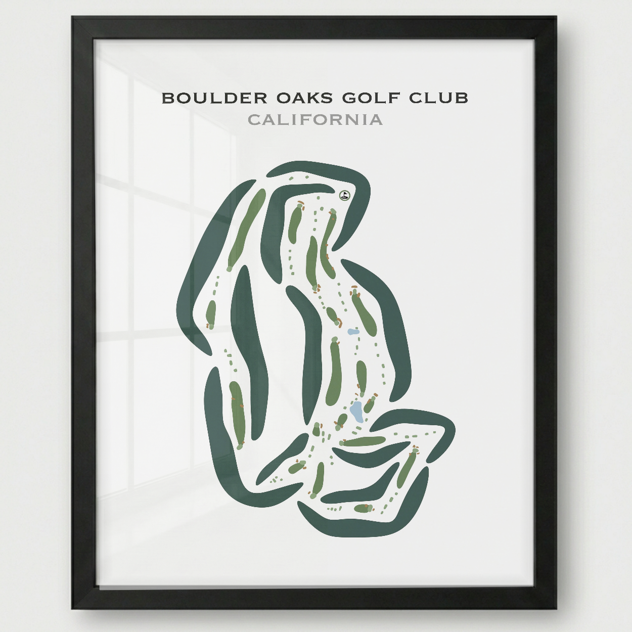 Boulder Oaks Golf Club, California - Printed Golf Courses
