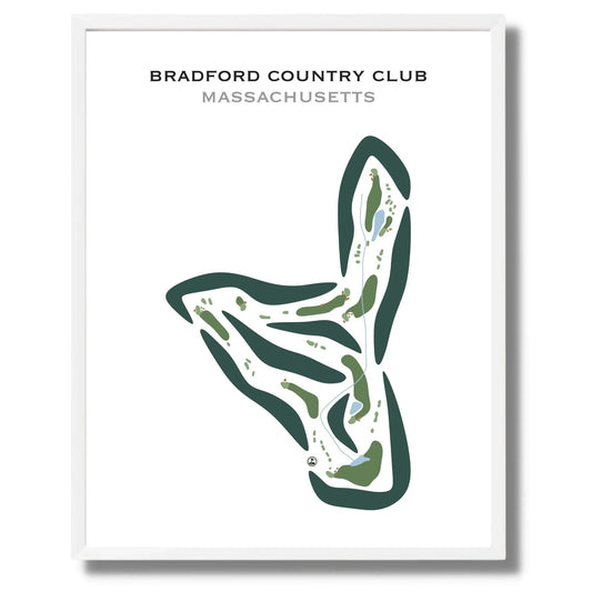 Bradford Country Club, Massachusetts - Printed Golf Courses