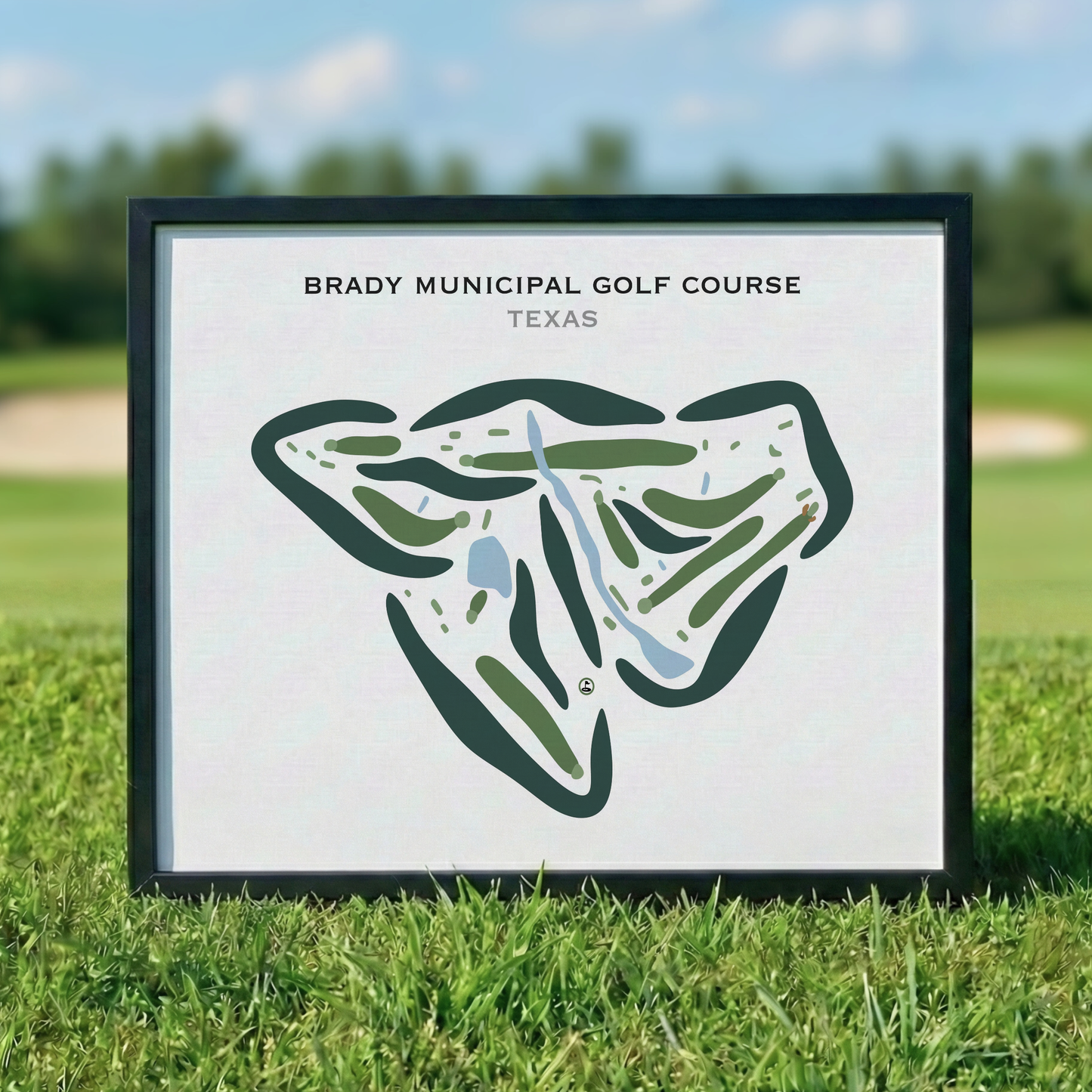 Brady Municipal Golf Course, Texas - Printed Golf Courses