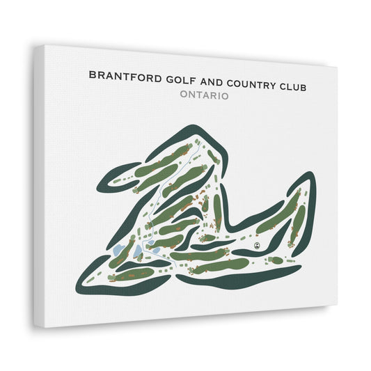 Brantford Golf & Country Club, Ontario, Canada - Printed Golf Courses
