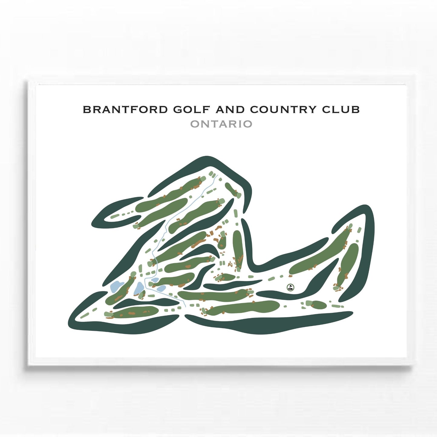 Brantford Golf & Country Club, Ontario, Canada - Printed Golf Courses