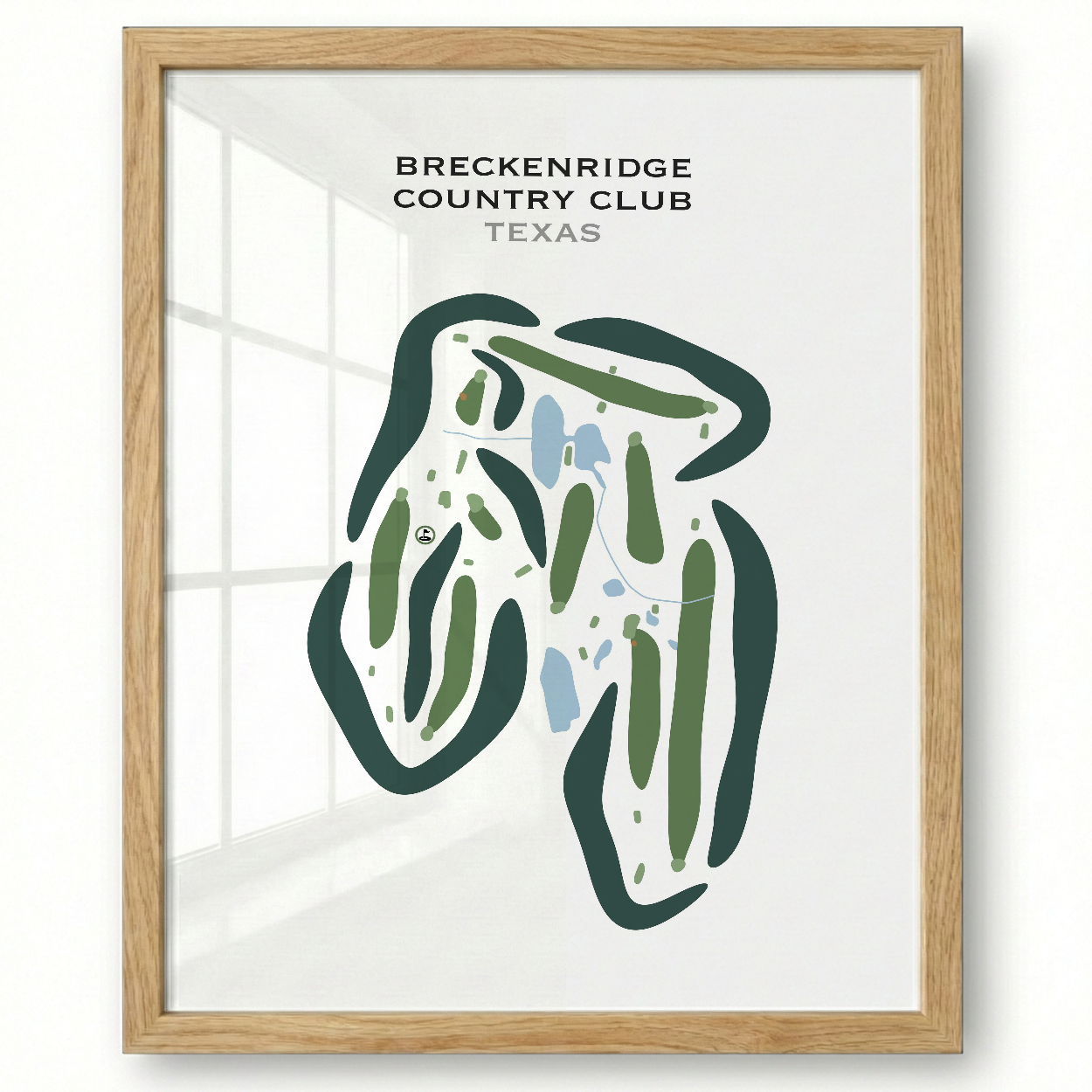Breckenridge Country Club, Texas - Printed Golf Courses