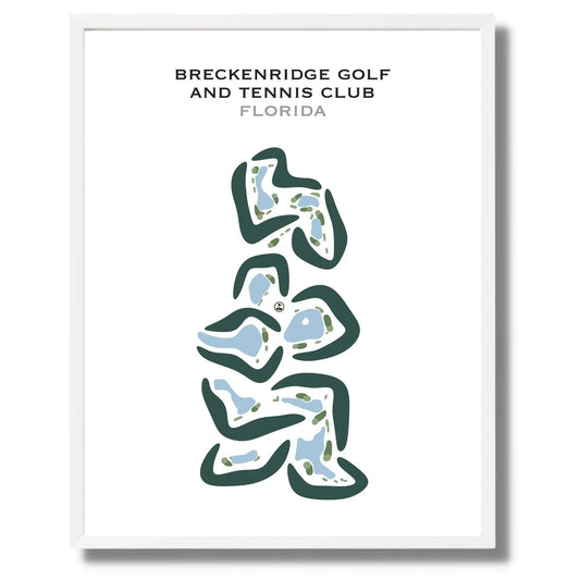 Breckenridge Golf & Tennis Club, Florida - Printed Golf Courses