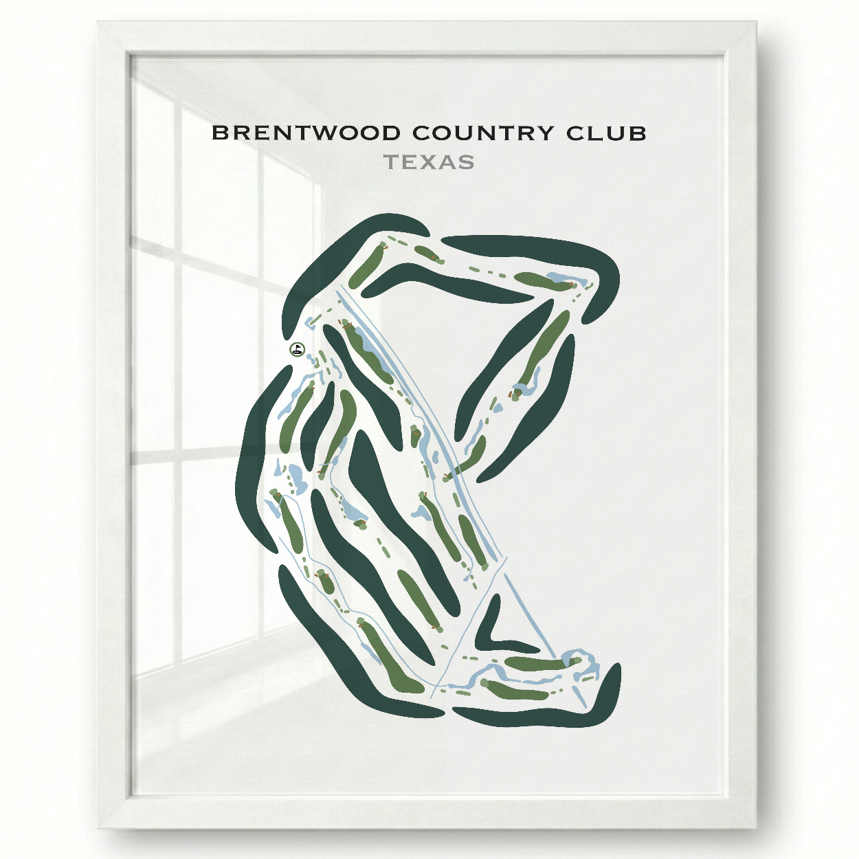 Brentwood Country Club, Texas - Printed Golf Courses