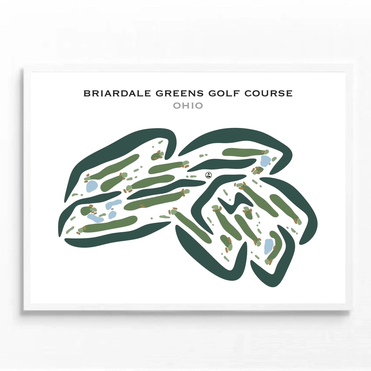 Briardale Greens Golf Course, Ohio - Printed Golf Courses