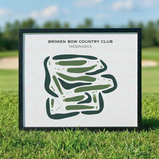 Broken Bow Country Club, Nebraska - Printed Golf Courses