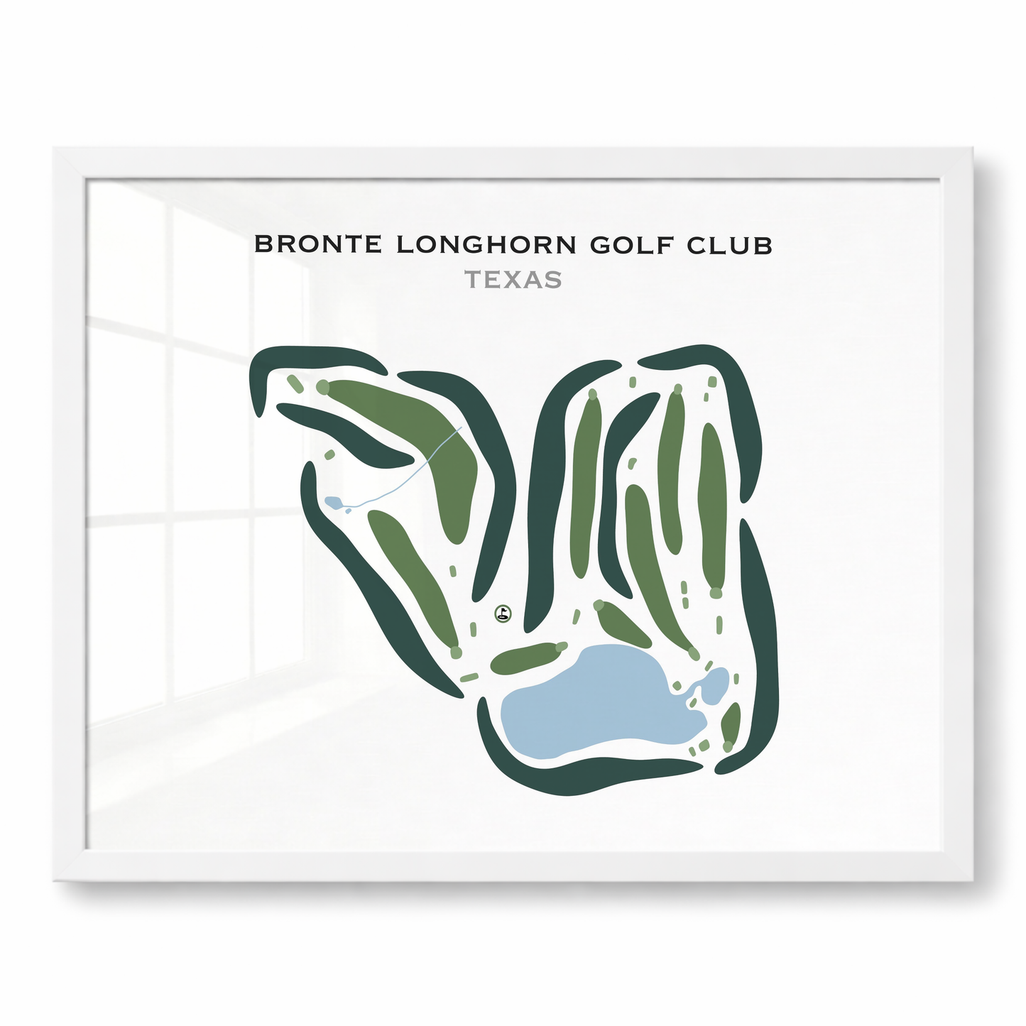 Bronte Longhorn Golf Club, Texas - Printed Golf Courses