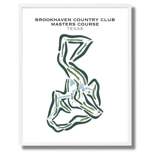 Brookhaven Country Club - Masters Course, Texas - Printed Golf Courses