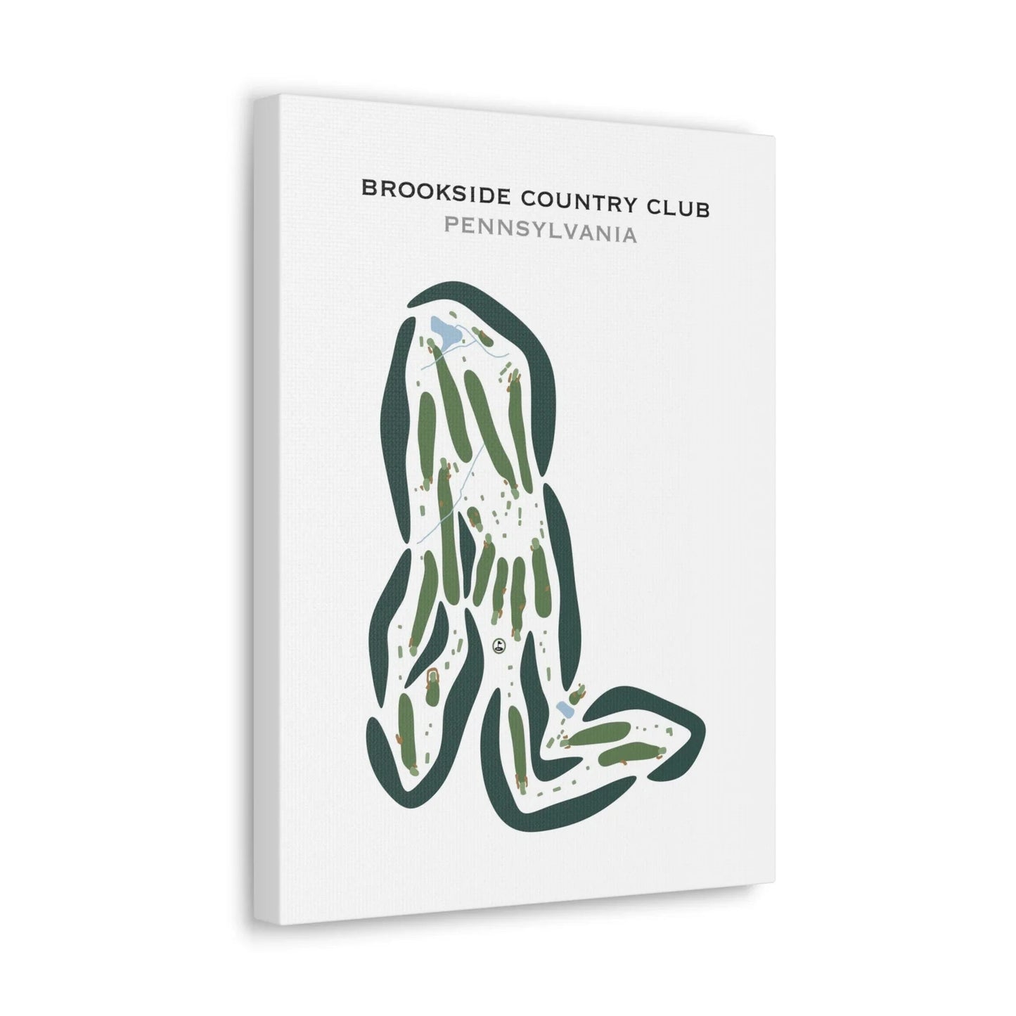Brookside Country Club, Pottstown, Pennsylvania - Printed Golf Courses