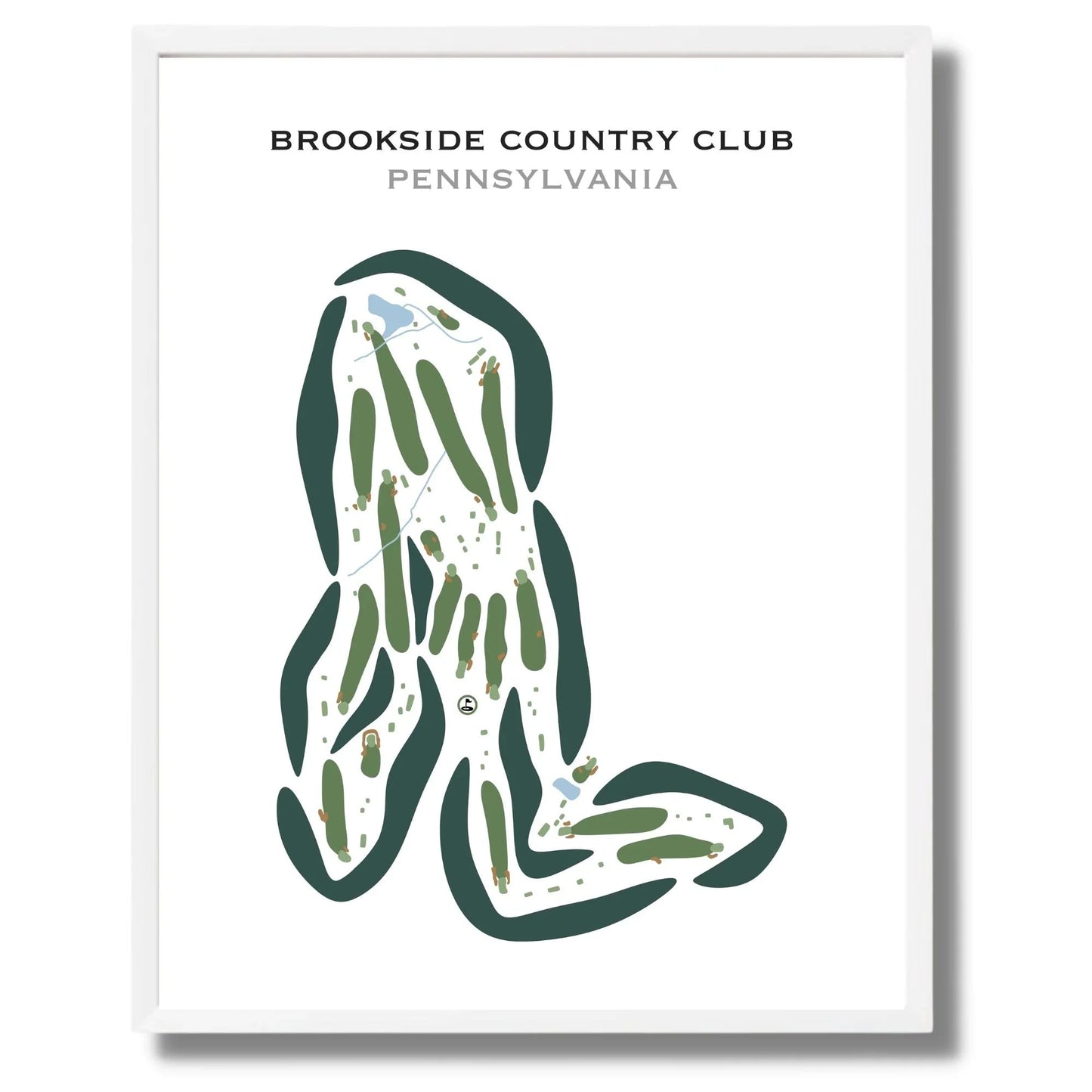 Brookside Country Club, Pottstown, Pennsylvania - Printed Golf Courses