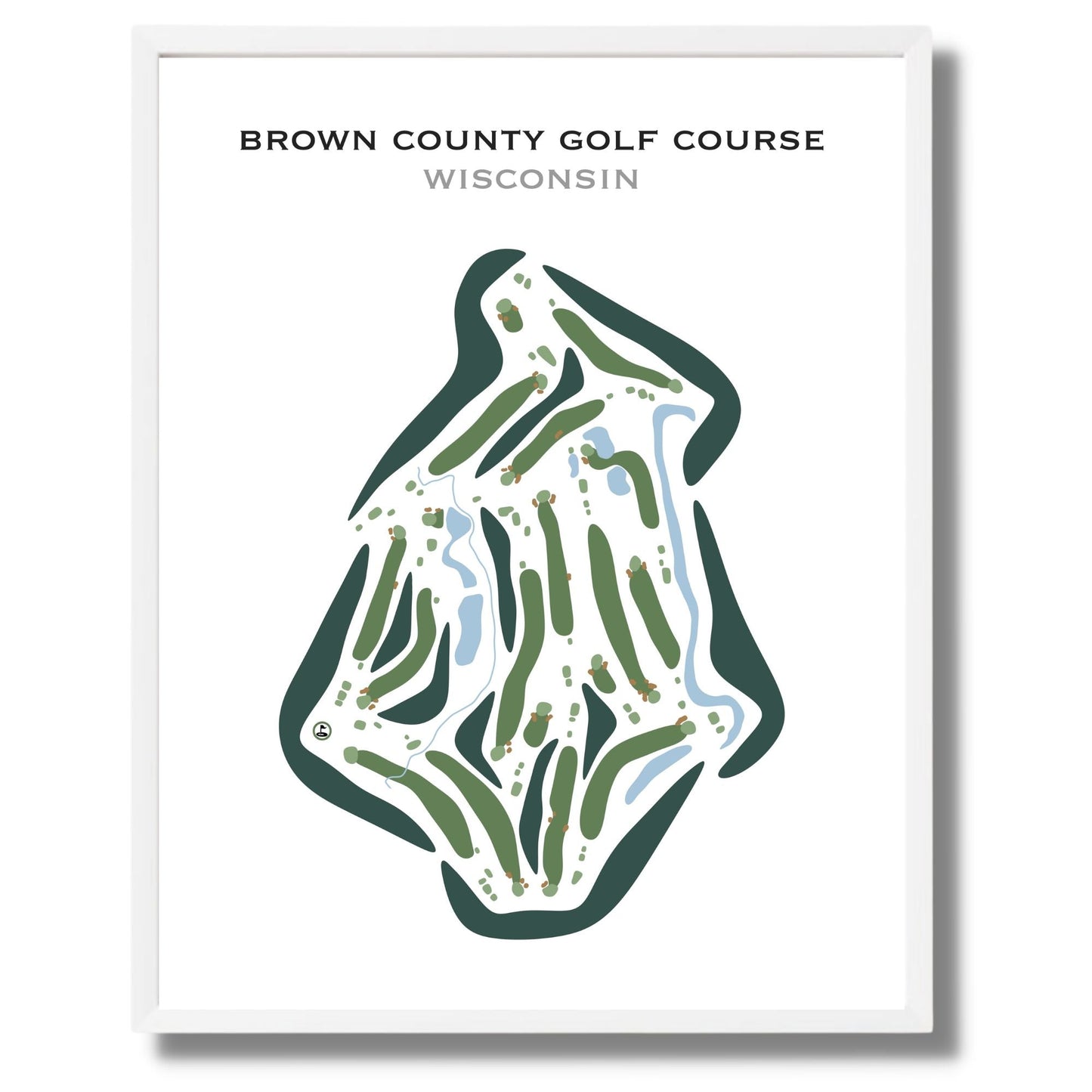 Brown County Golf Course, Wisconsin - Printed Golf Courses