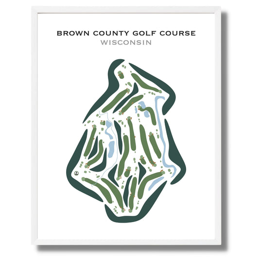 Brown County Golf Course, Wisconsin - Printed Golf Courses