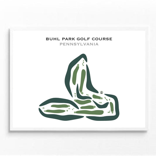 Buhl Park Golf Course, Pennsylvania - Printed Golf Courses
