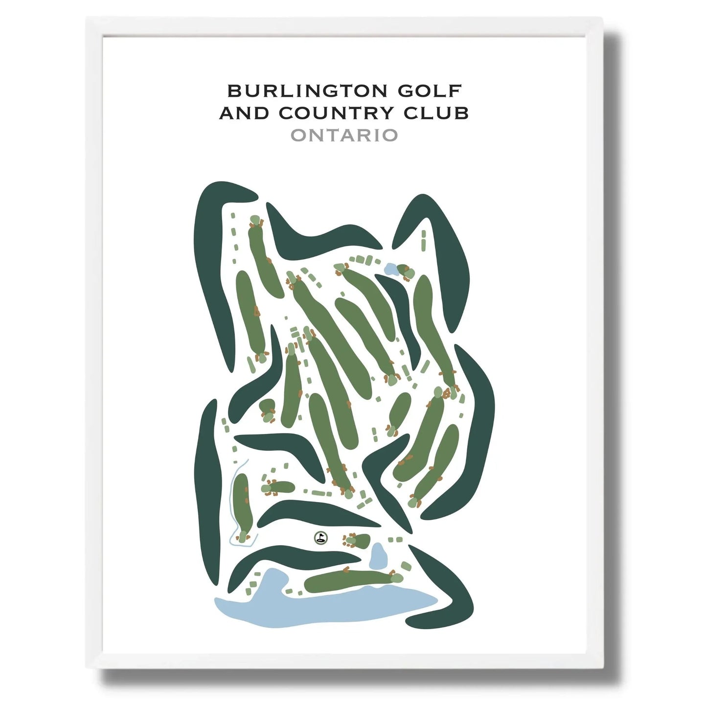 Burlington Golf & Country Club, Ontario, Canada - Printed Golf Courses