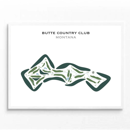 Butte Country Club, Montana - Printed Golf Courses