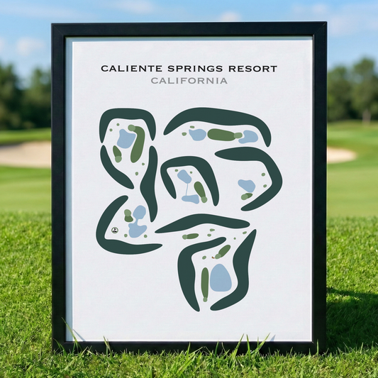 Caliente Springs Resort, California - Printed Golf Courses