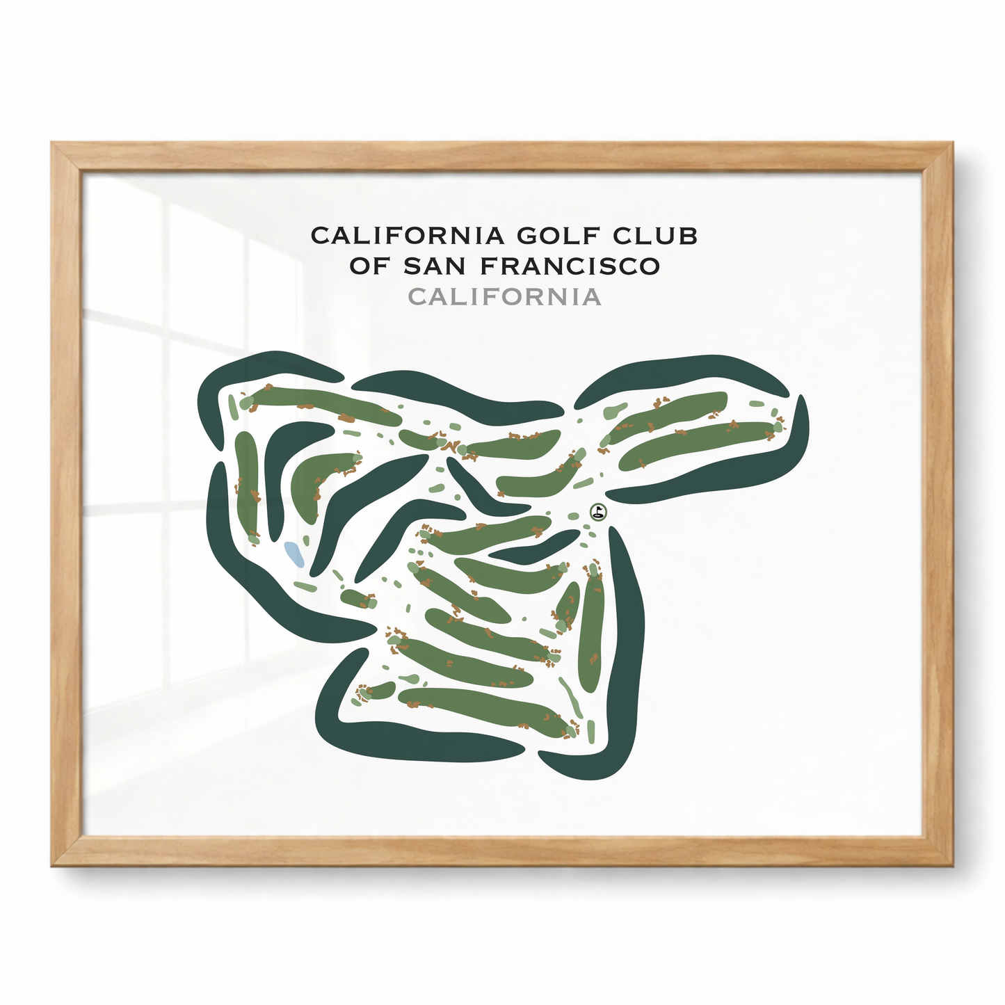California Golf Club of San Francisco, California - Printed Golf Courses