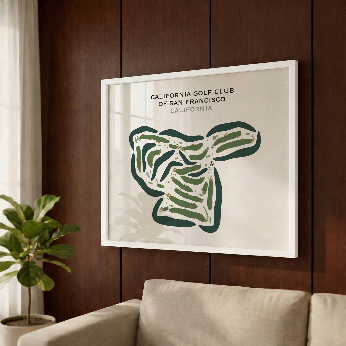 California Golf Club of San Francisco, California - Printed Golf Courses