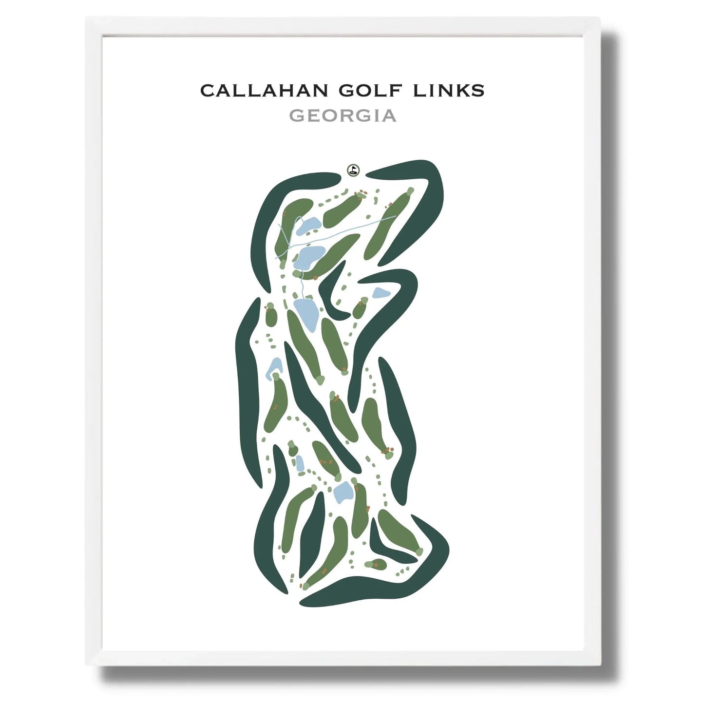 Callahan Golf Links, Georgia - Printed Golf Courses