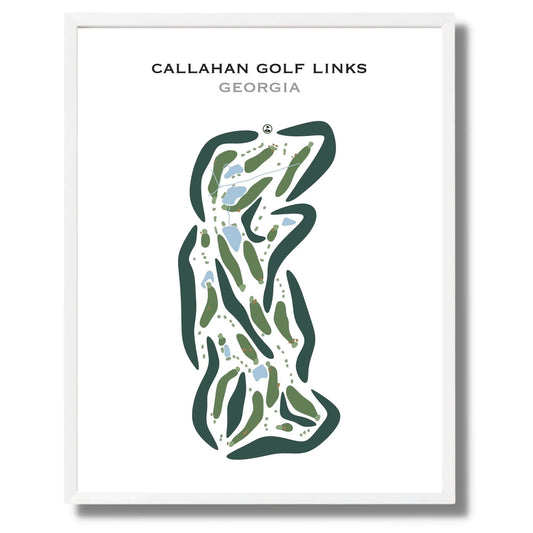 Callahan Golf Links, Georgia - Printed Golf Courses