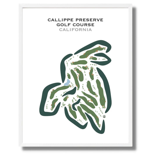 Callippe Preserve Golf Course, California - Printed Golf Courses