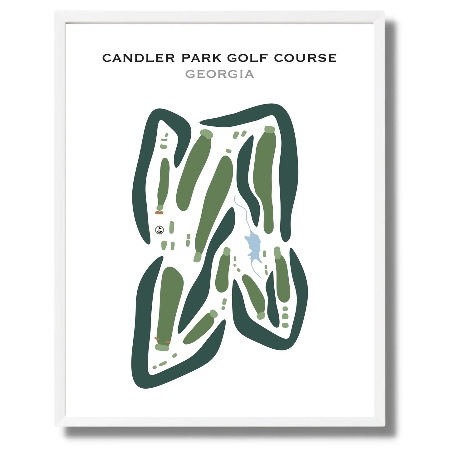 Candler Park Golf Course, Georgia - Printed Golf Courses