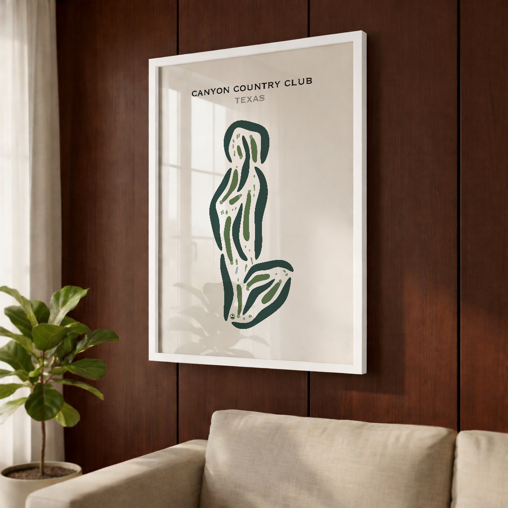 Canyon Country Club, Texas - Printed Golf Courses