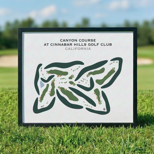 Canyon Course at Cinnabar Hills Golf Club, California - Printed Golf Courses