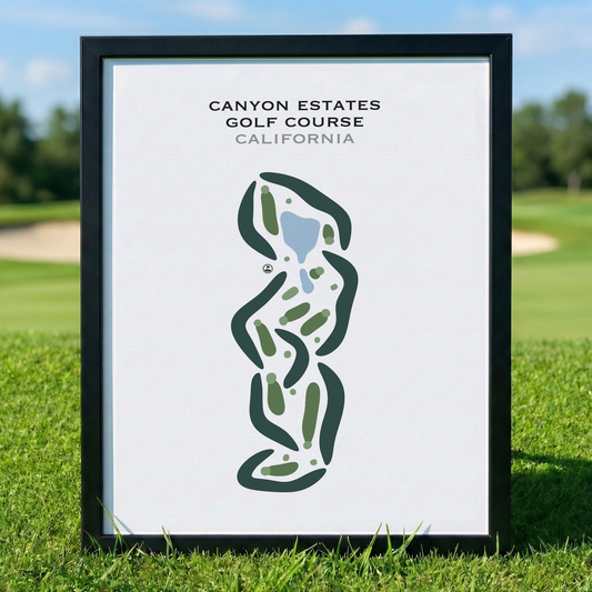 Canyon Estates Golf Course, California - Printed Golf Courses