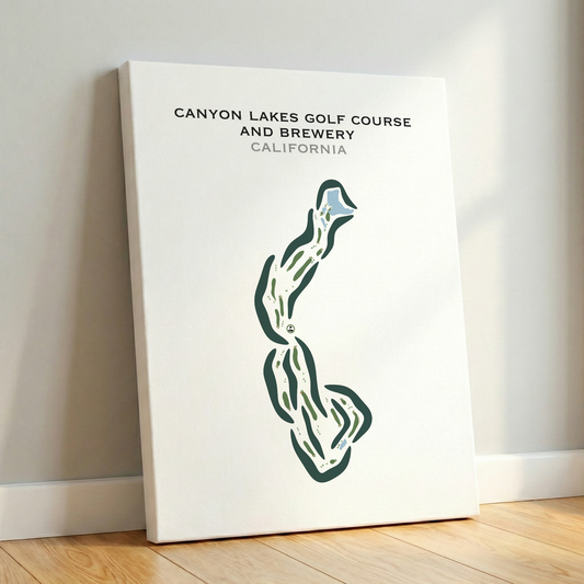 Canyon Lakes Golf Course & Brewery, California - Printed Golf Courses