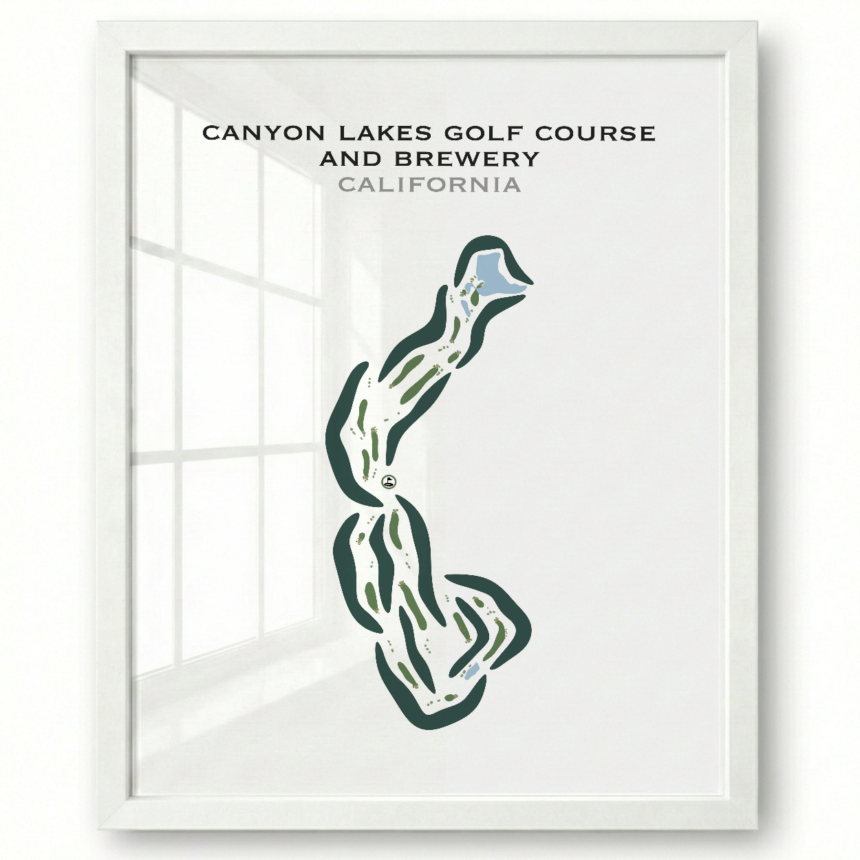 Canyon Lakes Golf Course & Brewery, California - Printed Golf Courses