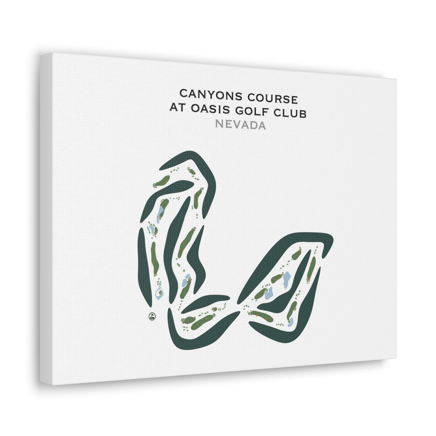 Canyons Course At Oasis Golf Club, Nevada - Printed Golf Courses