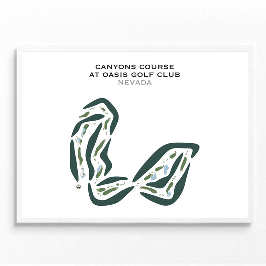 Canyons Course At Oasis Golf Club, Nevada - Printed Golf Courses