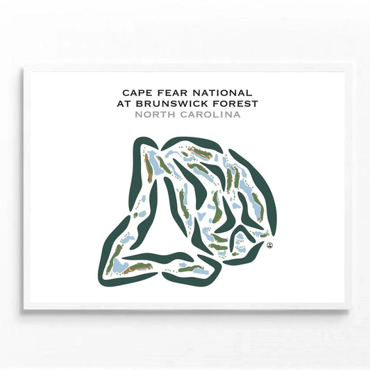 Cape Fear National Golf Course at Brunswick Forest, North Carolina - Printed Golf Courses