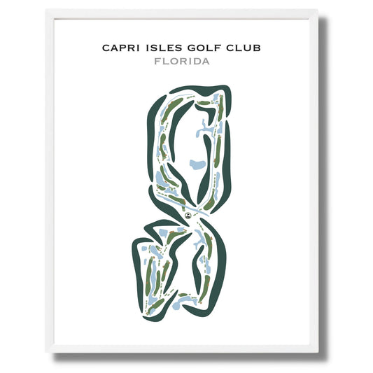 Capri Isles Golf Club, Florida - Printed Golf Courses