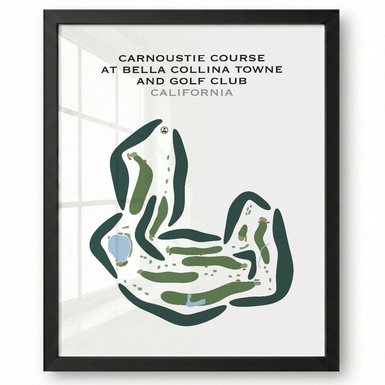 Carnoustie Course at Bella Collina Towne & Golf Club, California - Printed Golf Courses