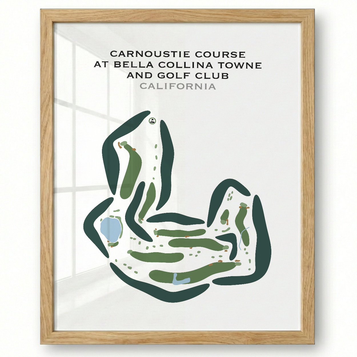 Carnoustie Course at Bella Collina Towne & Golf Club, California - Printed Golf Courses